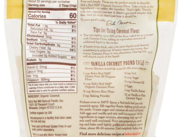 Mąka kokosowa zawiera więcej błonnika i białka niż pszenna, wspierając zdrowe trawienie